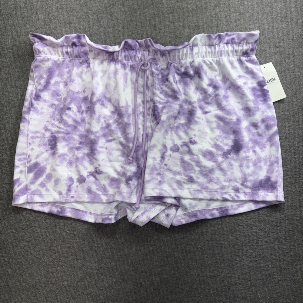 Jenni Intimate Women's Sleep Shorts Size XL Purple‎ Drawstring